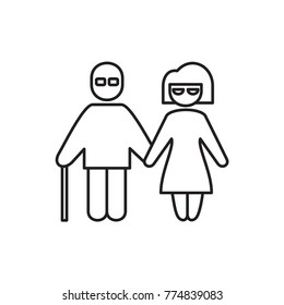 couple icon illustration isolated vector sign symbol