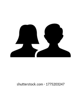 couple icon or logo isolated sign symbol vector illustration - high quality black style vector icons
