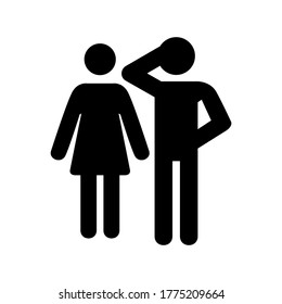 couple icon or logo isolated sign symbol vector illustration - high quality black style vector icons
