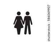 Couple Icon on the white background