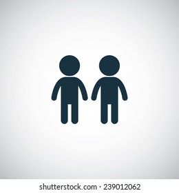 couple icon on white background 