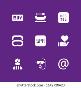 couple icon set. diving, indian and buy vector icon for graphic design and web