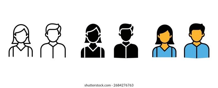 Icono de pareja. Vector de equipo, inclusión y trabajo en equipo. Ilustración vectorial.