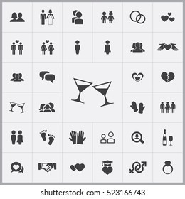 couple icons universal set for web and mobile