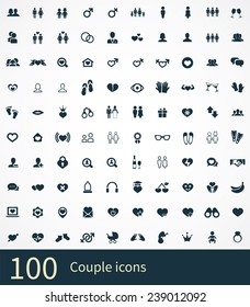 couple Icons Vector set