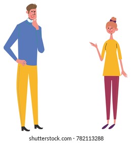 A couple illustration to talk