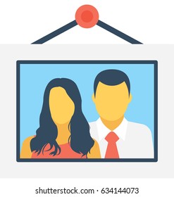 Couple Image Vector Icon 