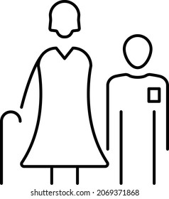 Couple Isolated Vector icon which can easily modify or edit

