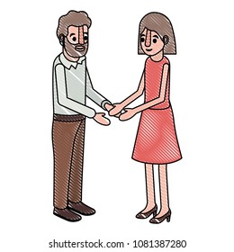 couple isometrics avatars characters