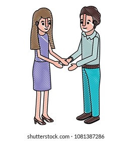 couple isometrics avatars characters