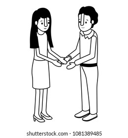 couple isometrics avatars characters