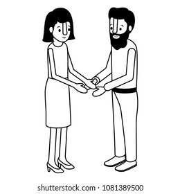 couple isometrics avatars characters