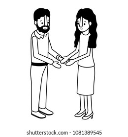 couple isometrics avatars characters