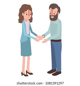 couple isometrics avatars characters
