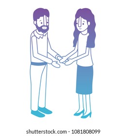 couple isometrics avatars characters