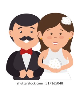 couple just married character