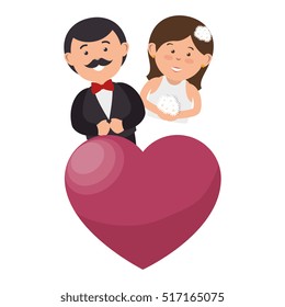 couple just married character