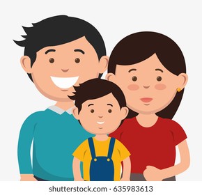 Couple Kid Design Stock Vector (Royalty Free) 635983613 | Shutterstock