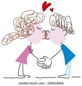 Couple to kiss