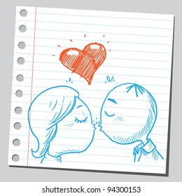 Couple kissing
