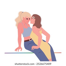 Un par de mujeres lesbianas 