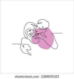 Vector de material gráfico de doble línea