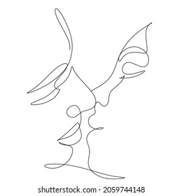 Couple Line art vector icon