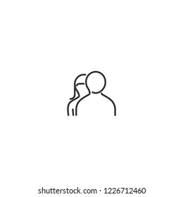 couple line icon