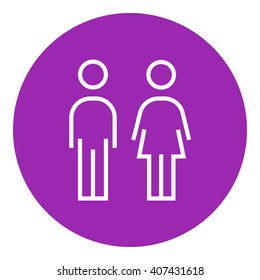 Couple line icon.