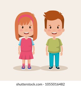couple of little kids characters