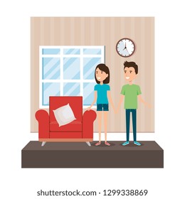 couple in the livingroom characters