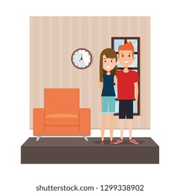 couple in the livingroom characters