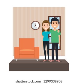 couple in the livingroom characters