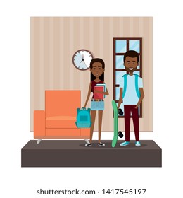 couple in the livingroom characters