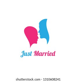 Couple logo design related to relationship, married, valentines day or wedding organizer 