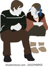 una pareja mirándose entre sí