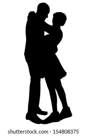 1,454 Intimate Couple Silhouette Images, Stock Photos & Vectors ...