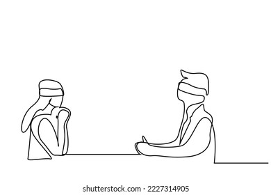 couple in love blind date date concept