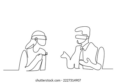couple in love blind date date concept