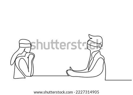 couple in love blind date date concept