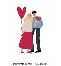 couple love clipart, dancing black people clip art, cute old couple, valentines day vector illustration in flat cartoon style
