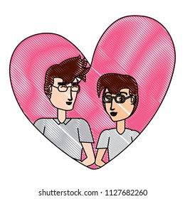 couple in love design