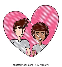 Couple in love design