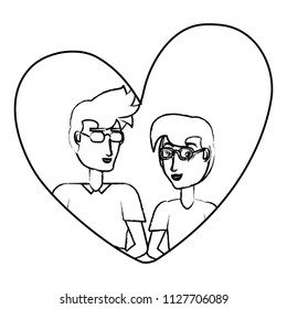 Couple in love design