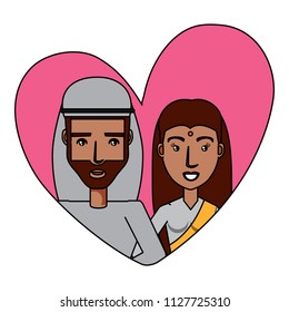 Couple in love design