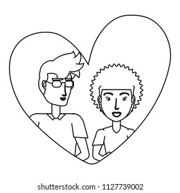 couple in love design