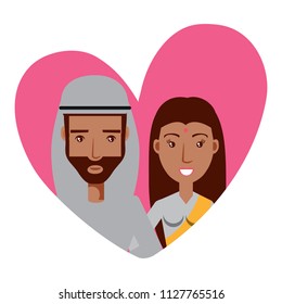 Couple in love design