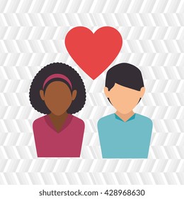 couple love design 