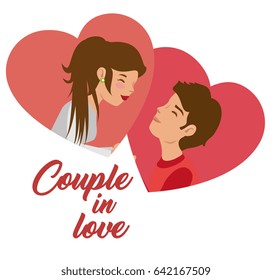 Couple in love design