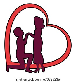 couple in love design